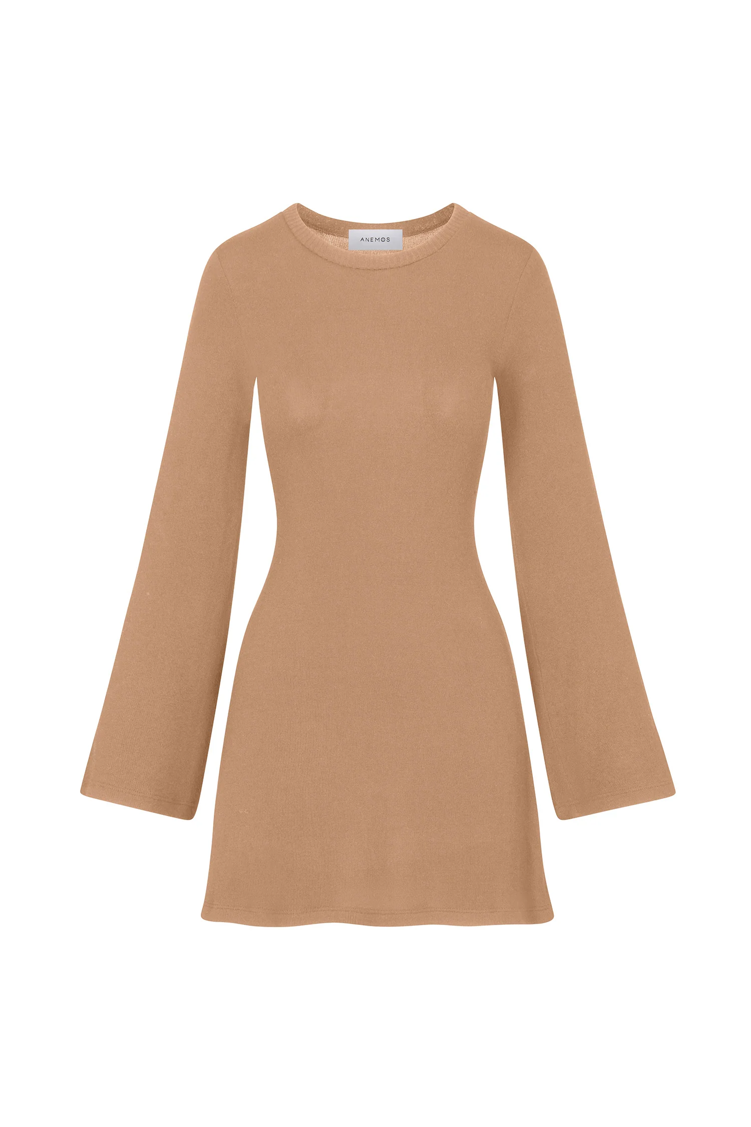 Bell Sleeve Mini Dress in Modal Knit - Image 6