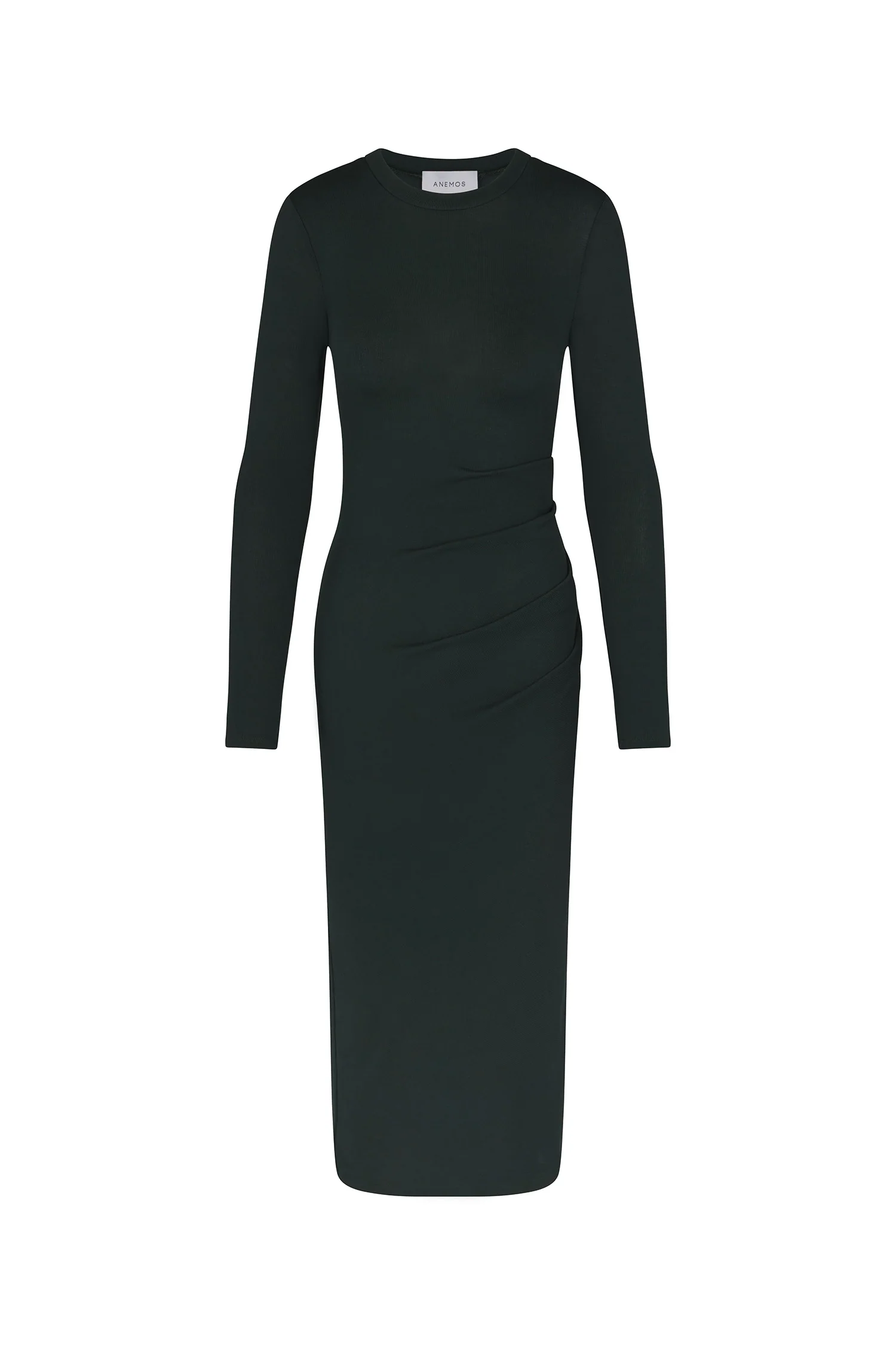 Draped Midi Dress in Modal Knit - Image 6