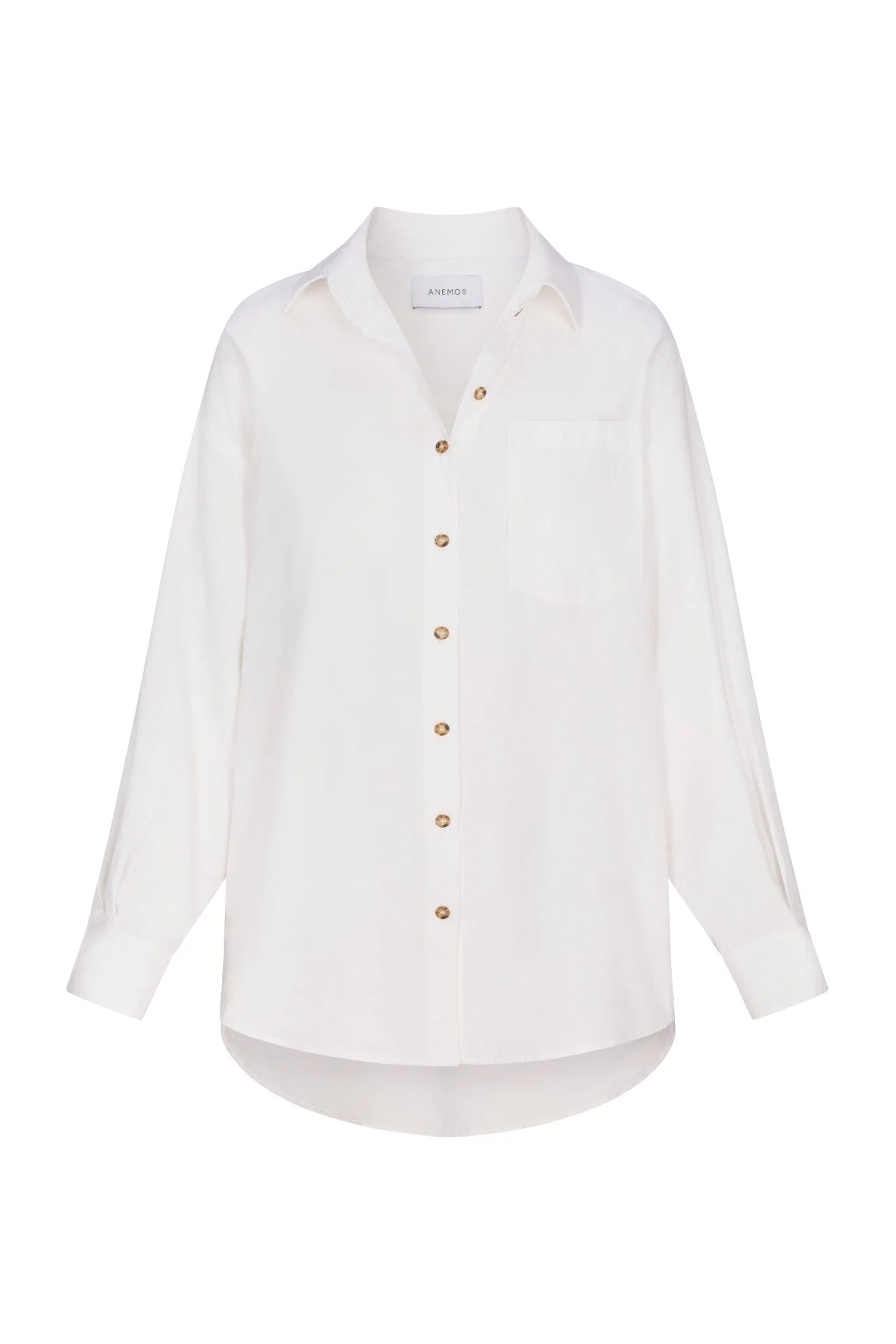 Pool Shirt Button-Down Tunic in Stretch Cotton - Image 4