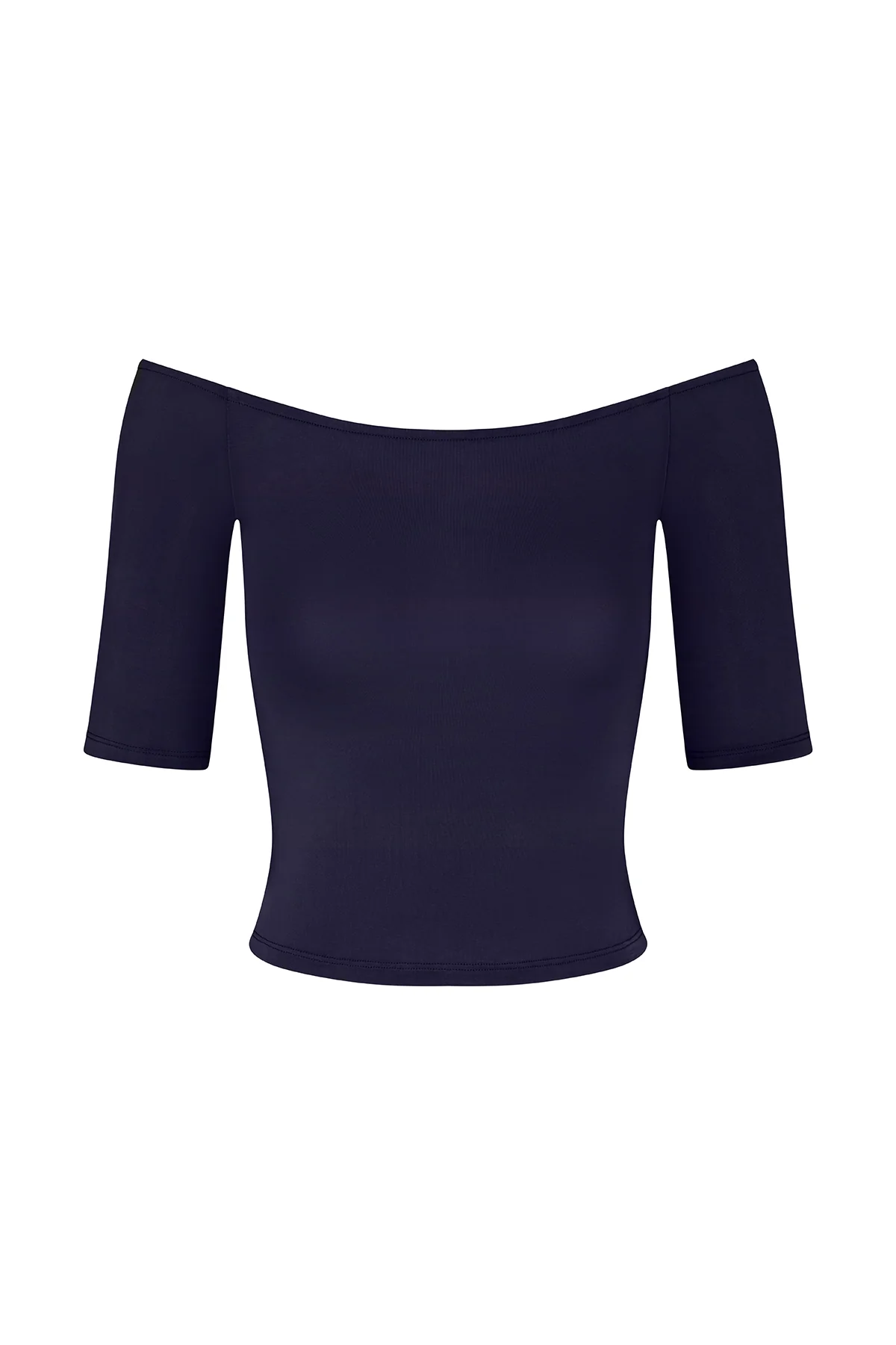 Carolyn Off The Shoulder Top in Luxe Cupro Jersey - Image 4