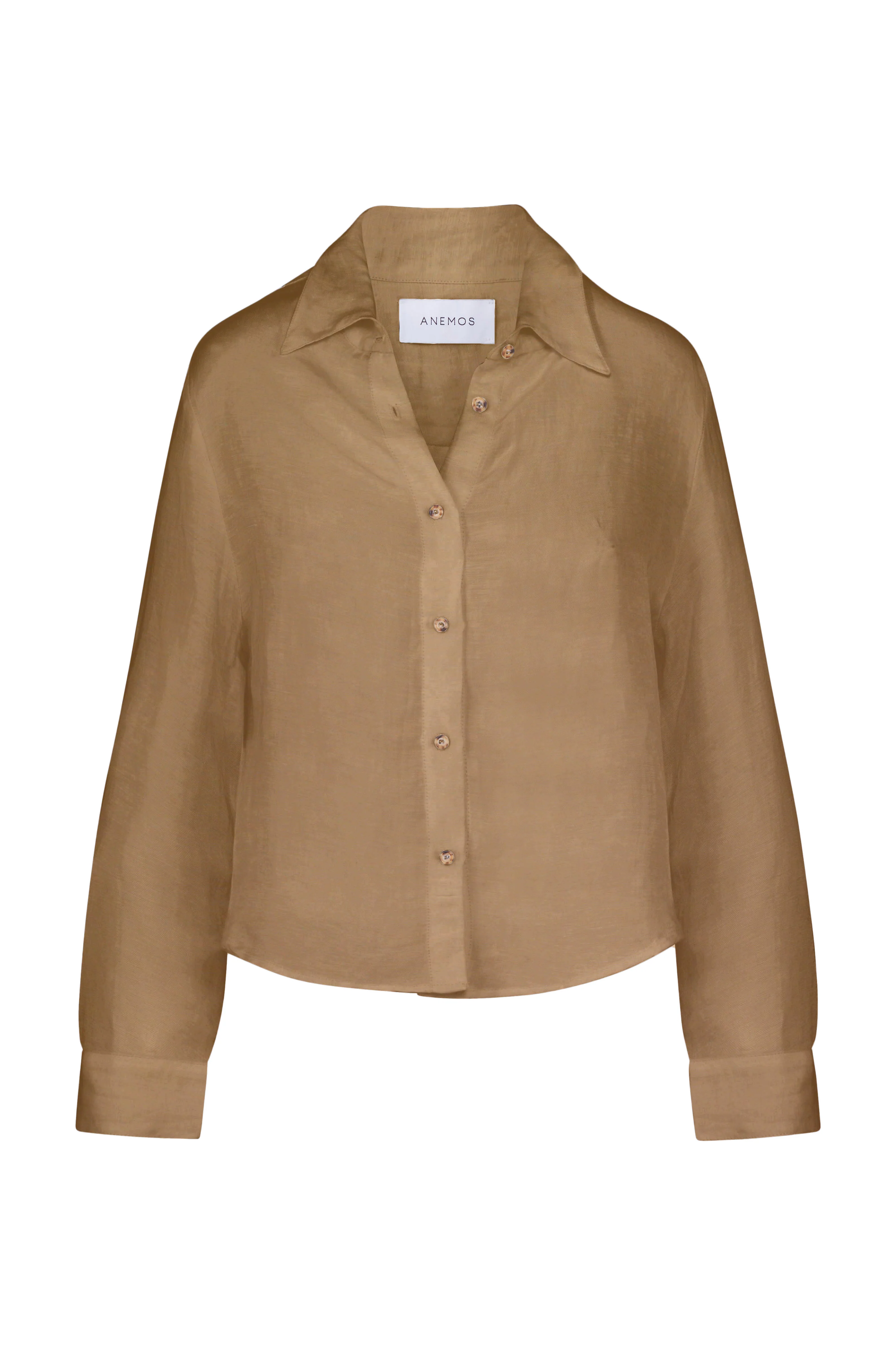 Phillips Long Sleeve Button-Down Shirt in Linen Cupro - Image 4