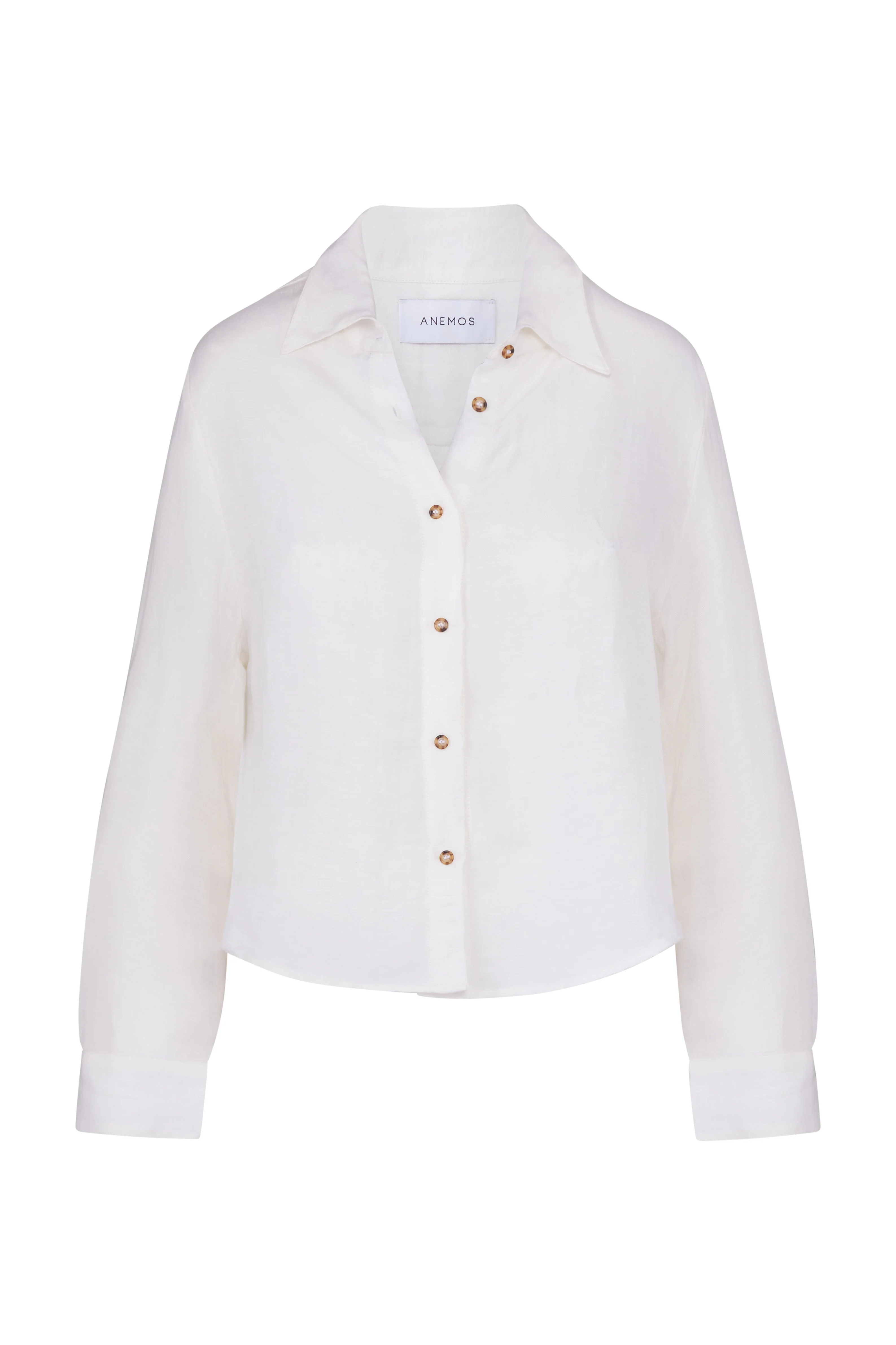 Phillips Long Sleeve Button-Down Shirt in Linen Cupro - Image 5