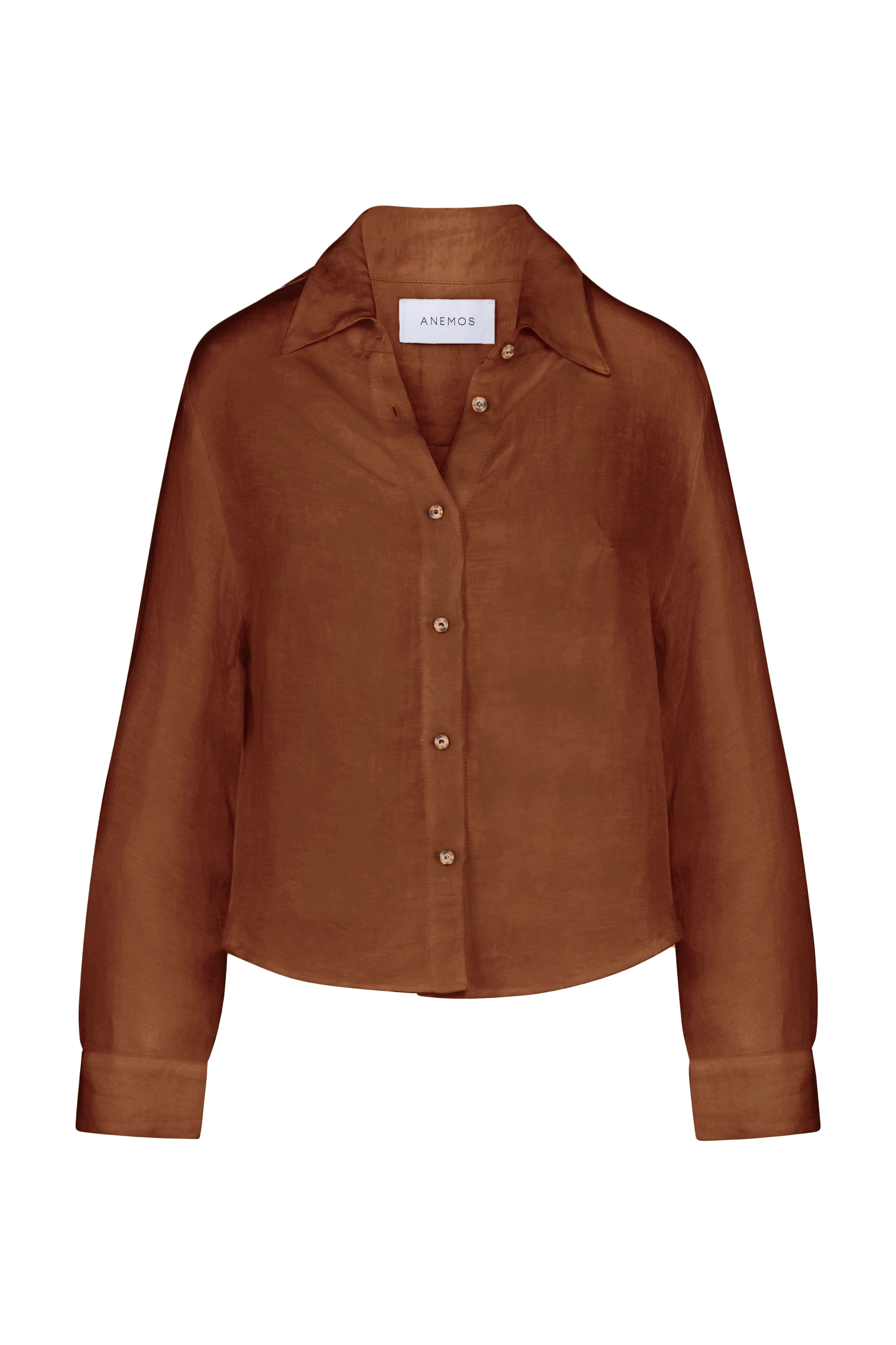 Phillips Long Sleeve Button-Down Shirt in Linen Cupro - Image 7