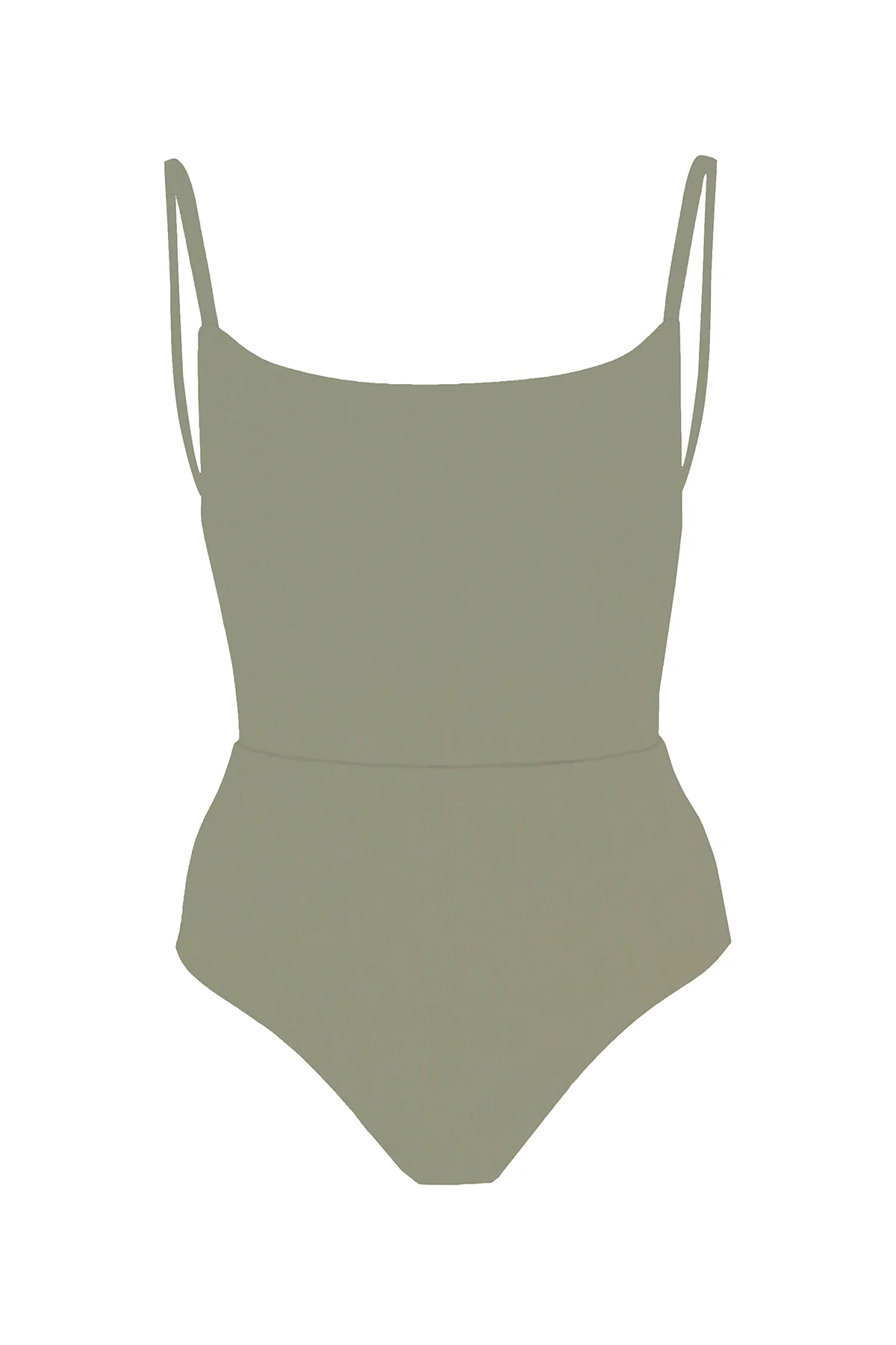 Square Neck Open Back One-Piece - Image 11